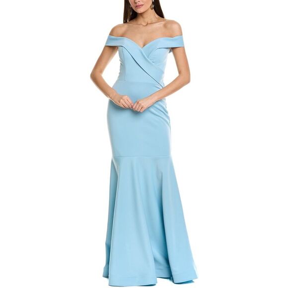 Rene Ruiz WomensOff-The-Shoulder Mermaid Gown